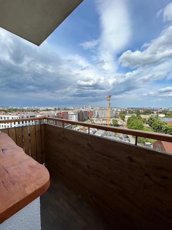 Apartament Z Widokiem Na Gdansk I Zatoke Free & Priv Parking Bagian luar foto