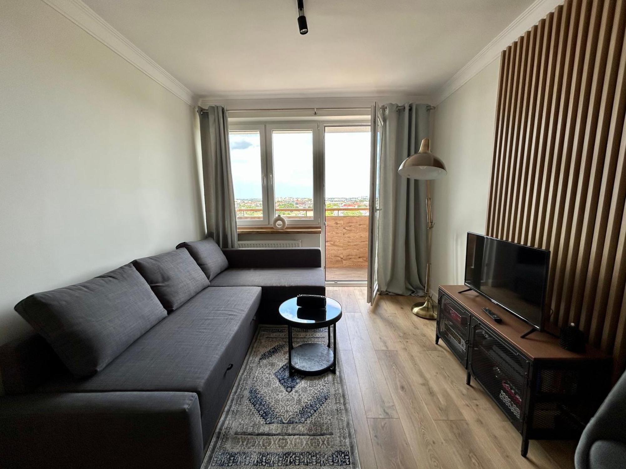 Apartament Z Widokiem Na Gdansk I Zatoke Free & Priv Parking Bagian luar foto